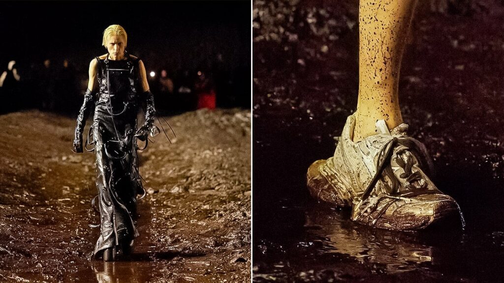 Balenciaga Holds Breathtaking Fashion Show In A Mud Pit XSM